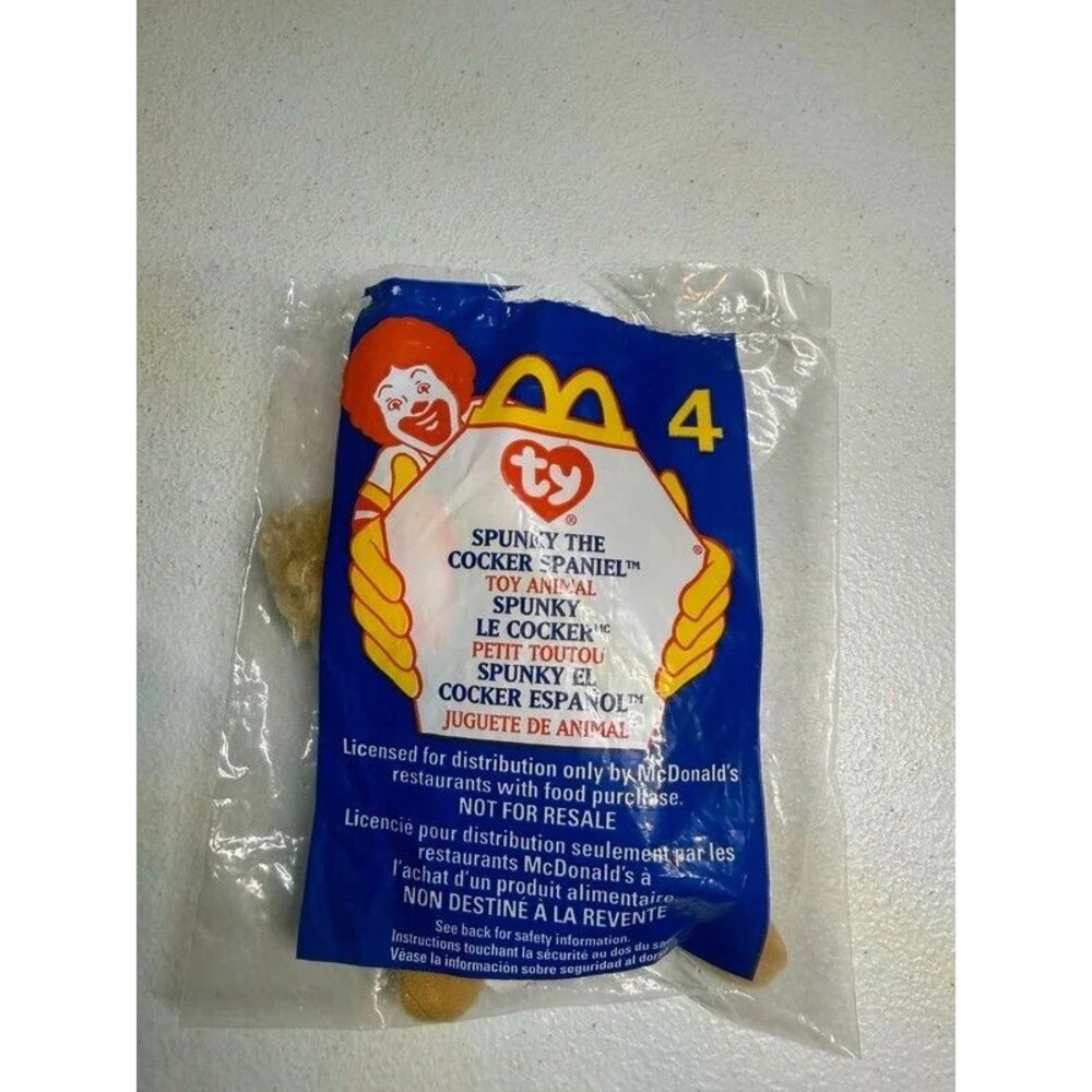 Ty Spunky The Cocker Spaniel McDonalds Beanie Baby 7136